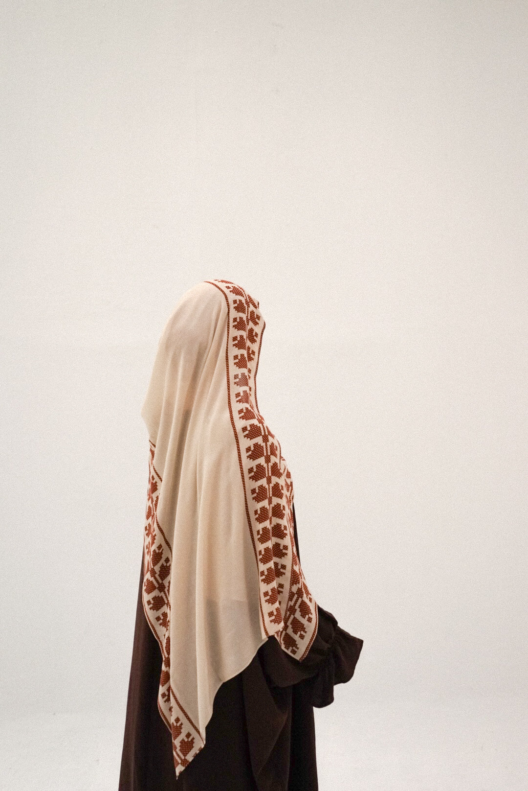 Beige and Brown Tatreez Modal