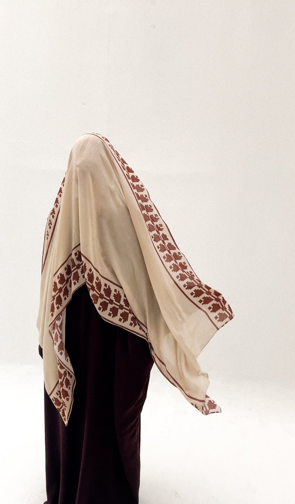 Beige and Brown Tatreez Modal